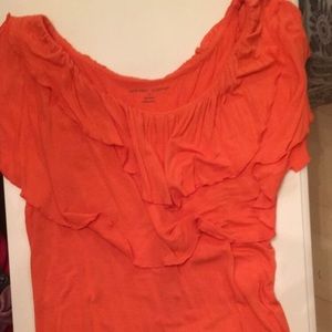 Orange blouse